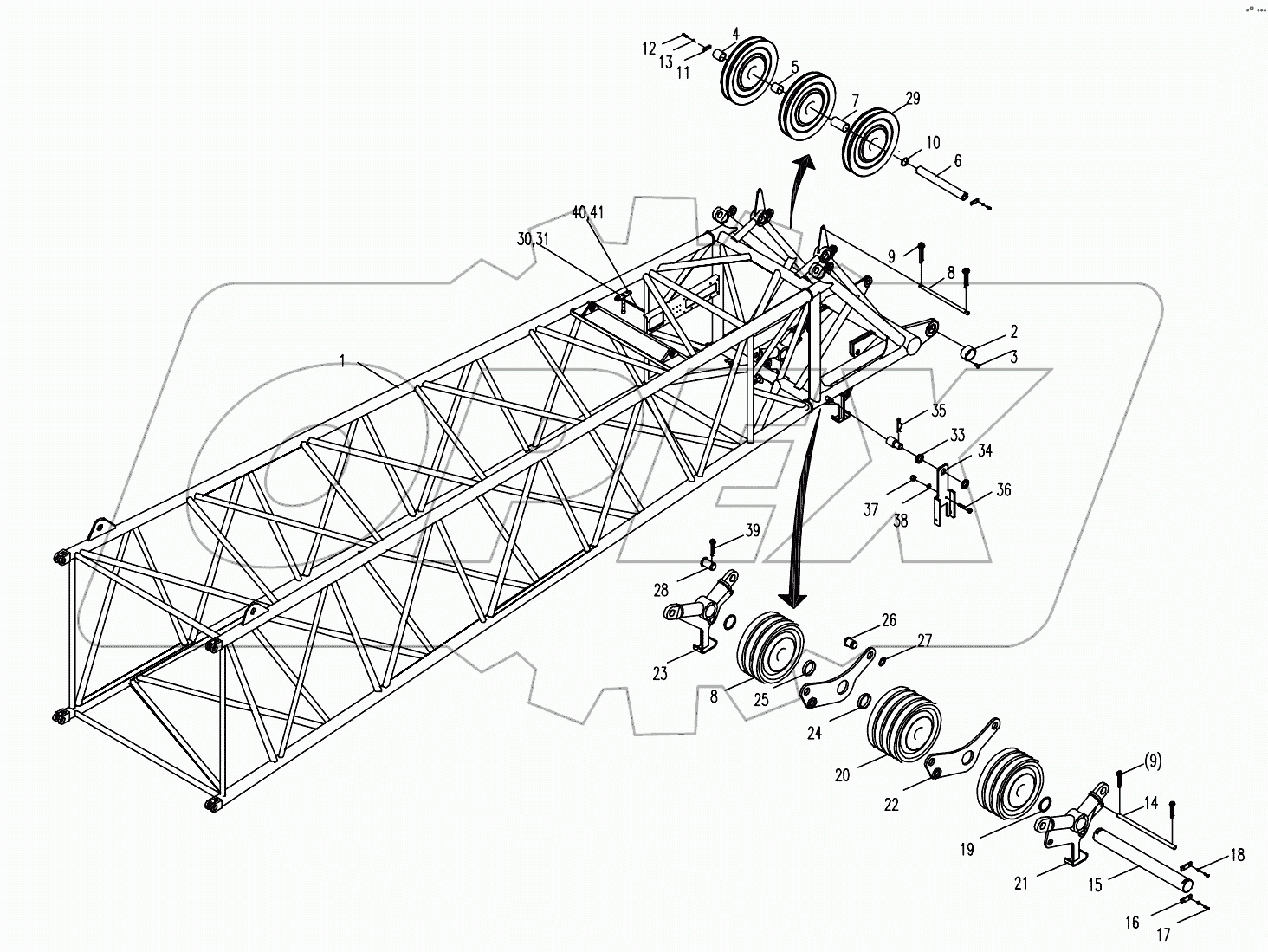  MAIN BOOM HEAD ASSY. D00663400120400000Y