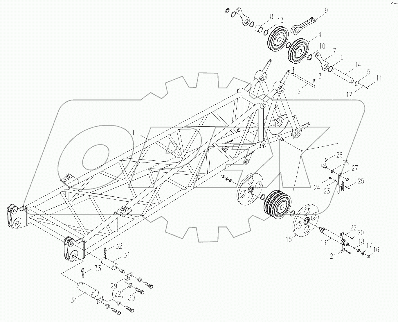  HEAVY FIXED JIB ASSY. D00663400300000000Y