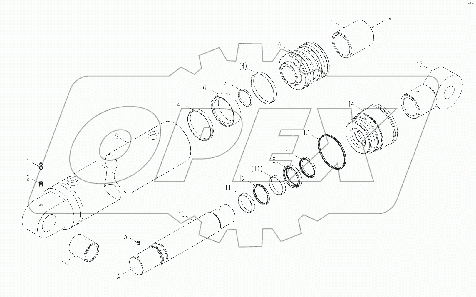  MOUNTING CYLINDER D00663403600000001Y