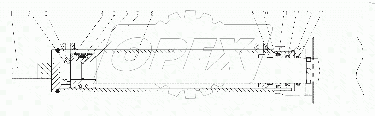  PIVOT SECTION BOLTING CYLINDER D00663305300000000Y