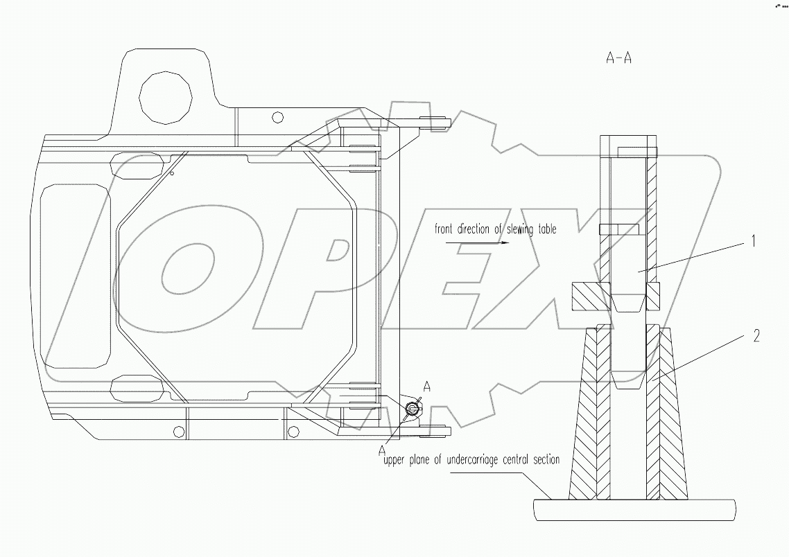  FIXING DEVICE FOR SLEWING TABLE D00663304700200001Y