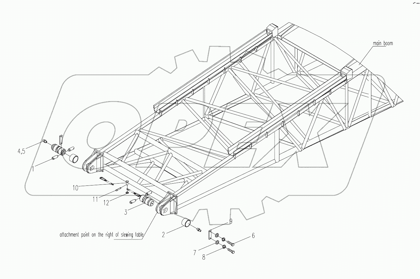  MAIN BOOM ASSEMBLY D00663304700400001Y