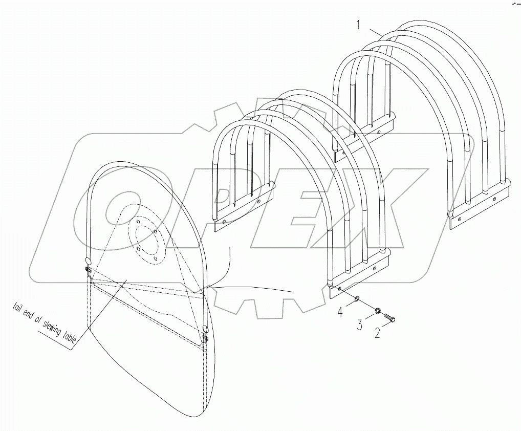  ROPE PROTECTIVE COVER ASSEMBLY D00663304701200002Y