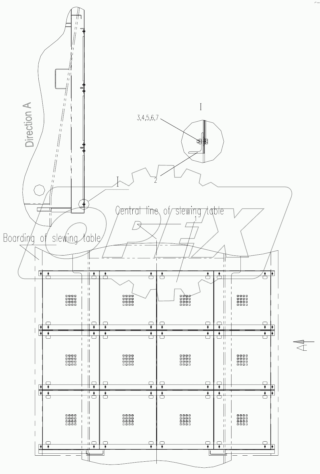  SLEWING TABLE SEAL PLATE ASSEMBLY D00663404700400000Y
