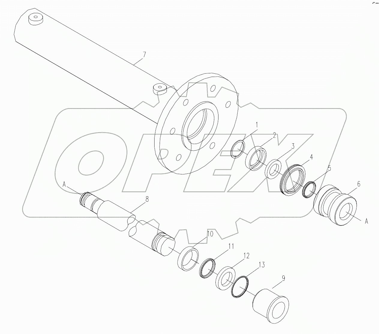  CRAWLER CARRIER BOLTING CYLINDER D00663303200000000Y