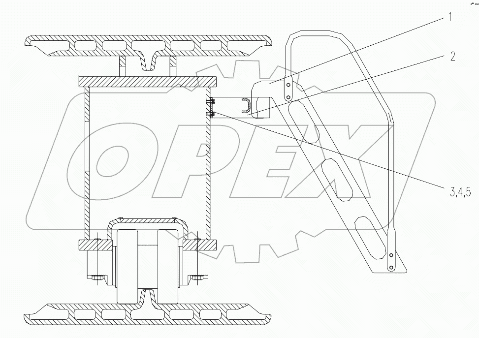  ASSEMBLY OF LADDER ON CRAWLER CARRIER D00663304700600001Y