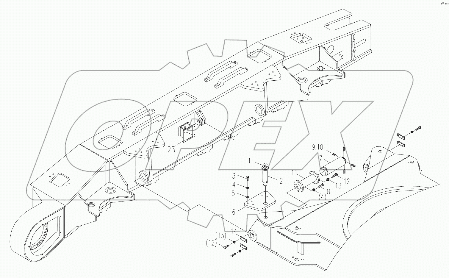  CRAWLER CARRIER ASSEMBLY D00663409600000000Y