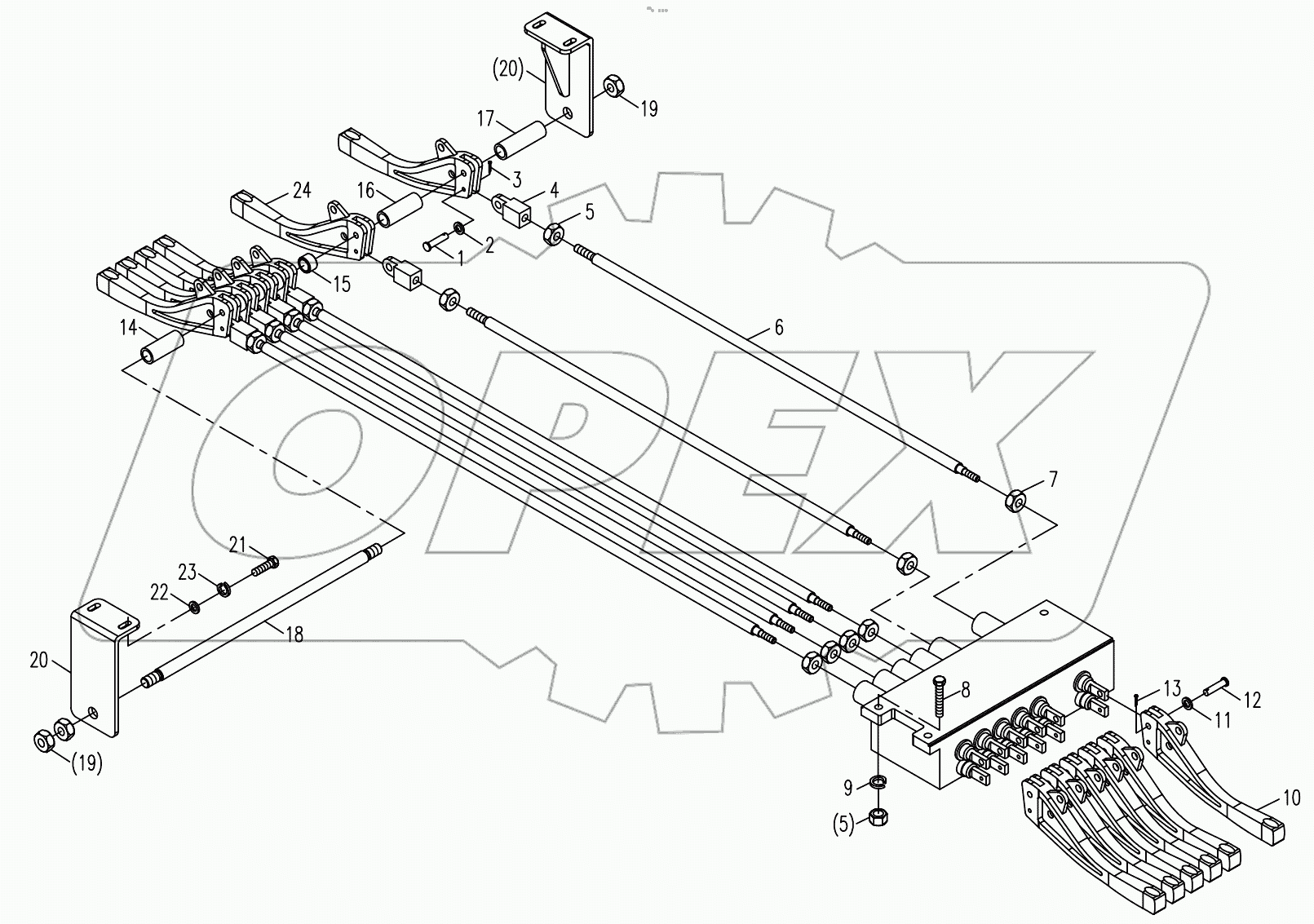  OUTRIGGER OPERATING MECHANISM D00631145800000000Z