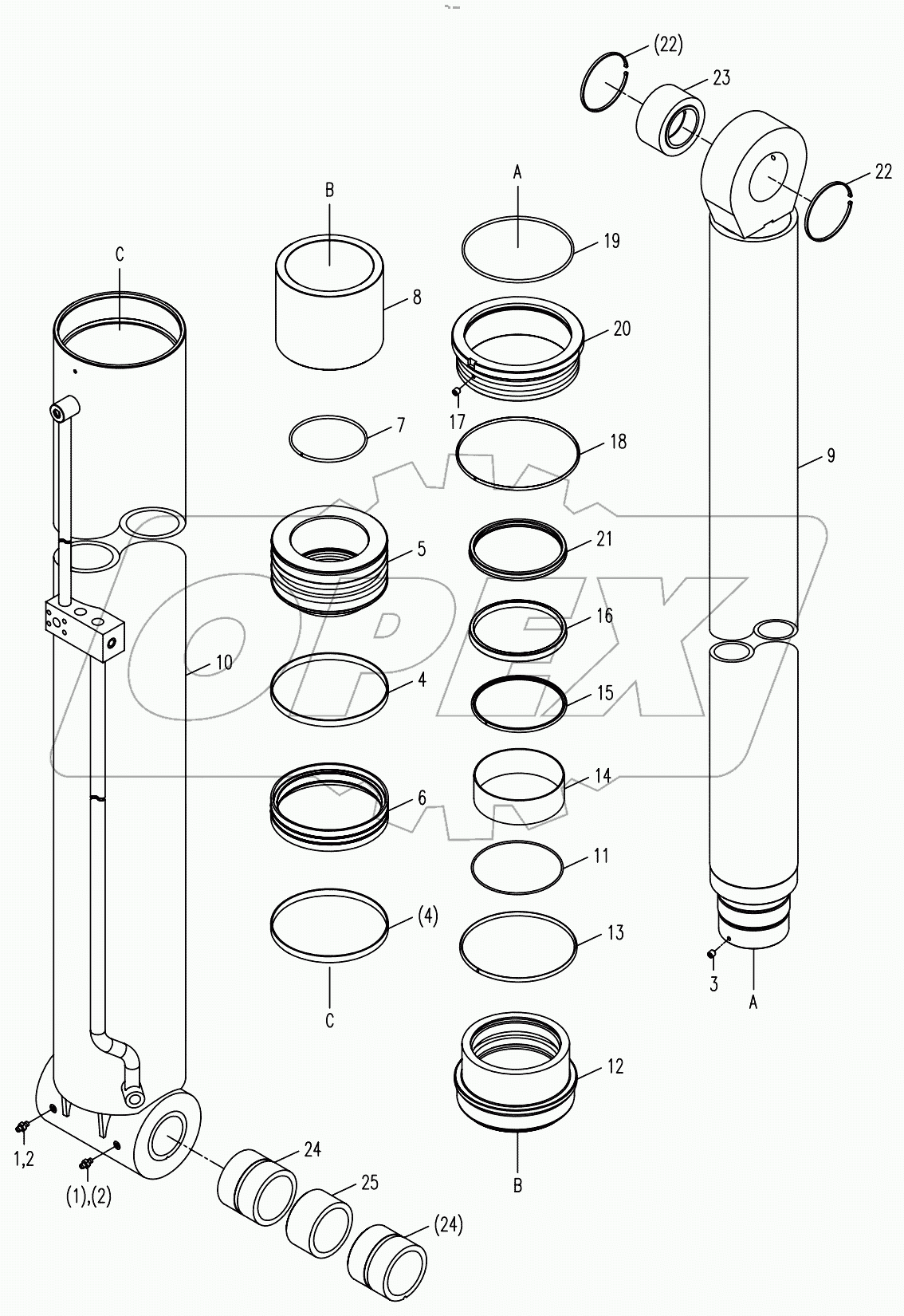  DERRICKING CYLINDER D1010200510ZY