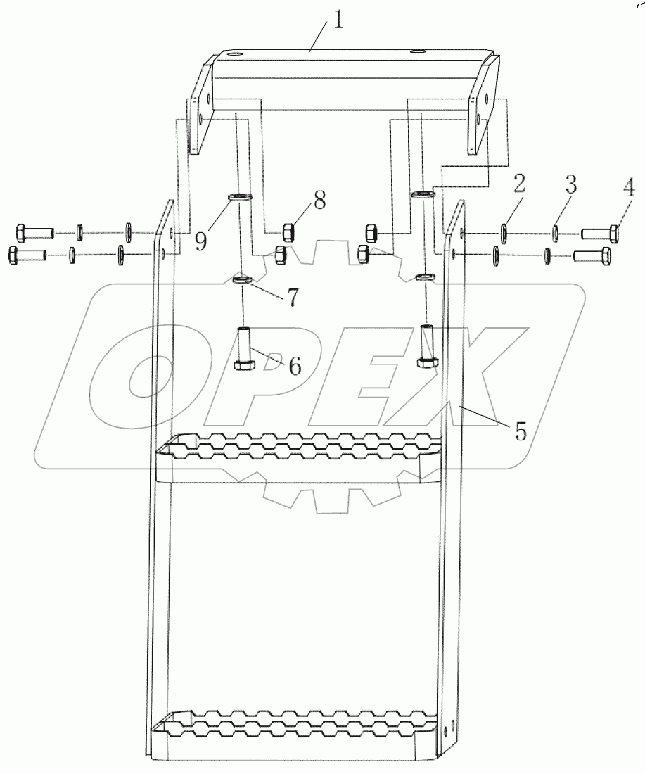  015714045QAA50000 Сборка лестницы