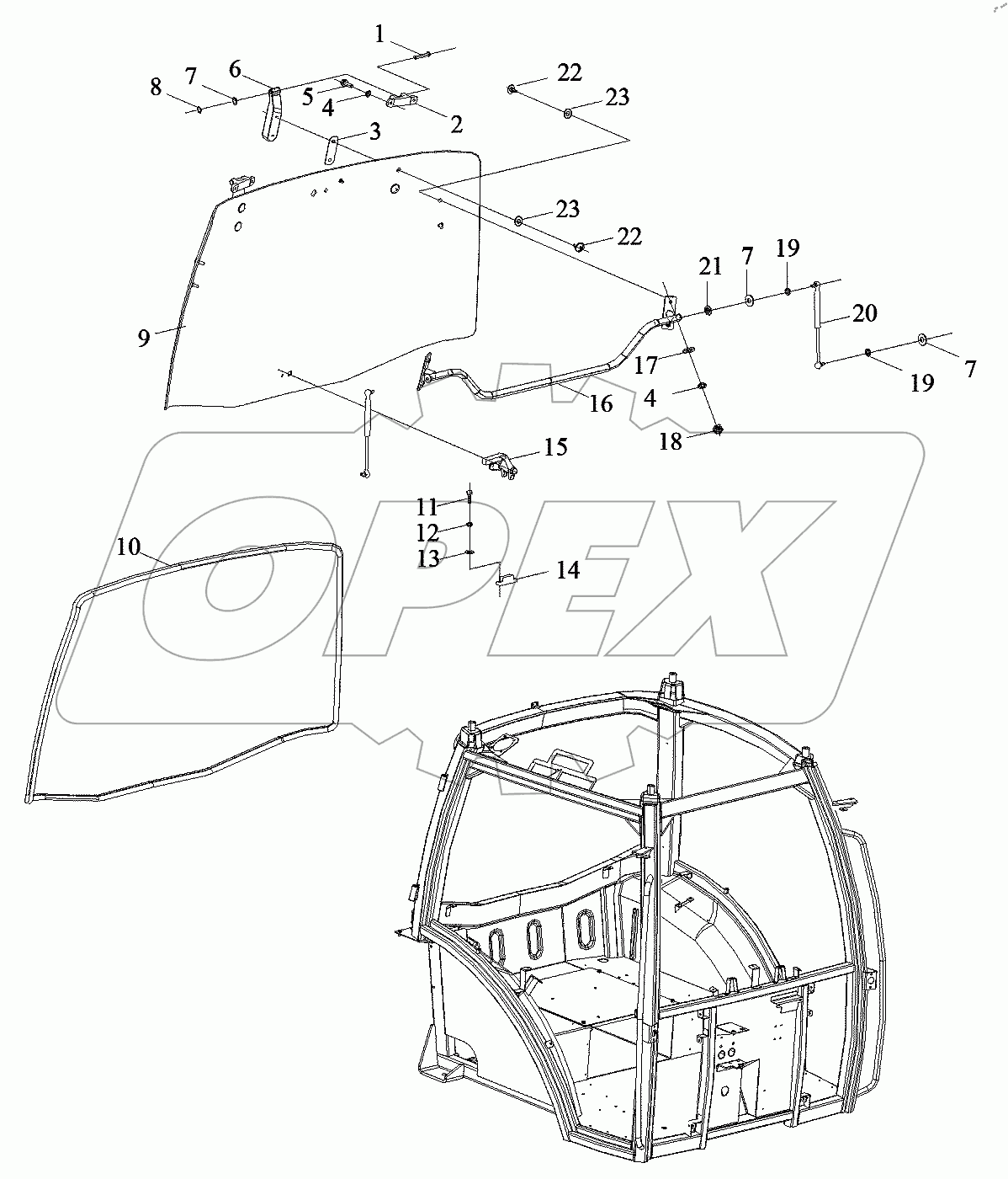  015716045SAB10000 Кабина водителя в сборе