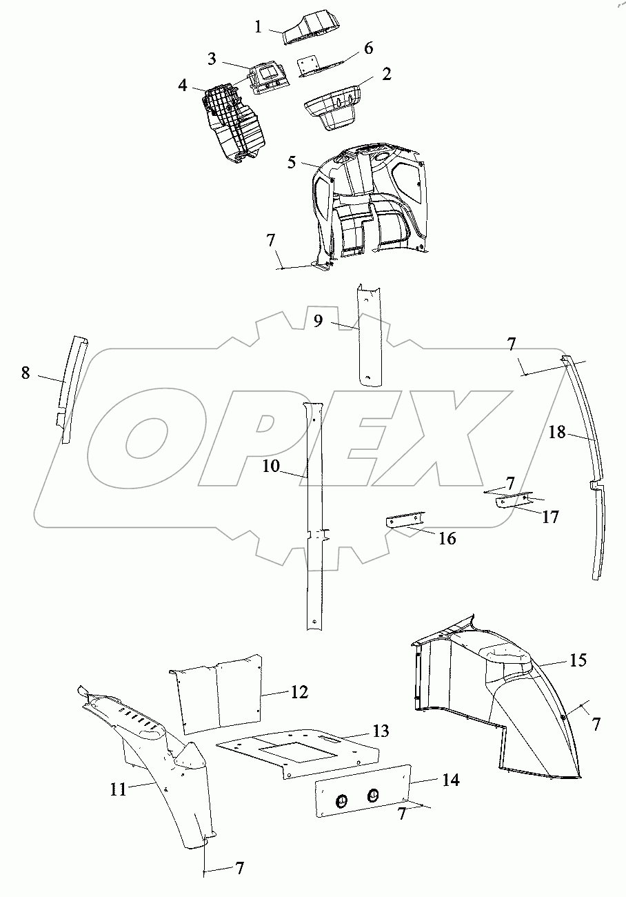  015716045SAB10000 Кабина водителя в сборе