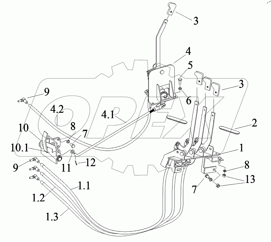  015718058SAC00000 Гидравлическая система в сборе(2)