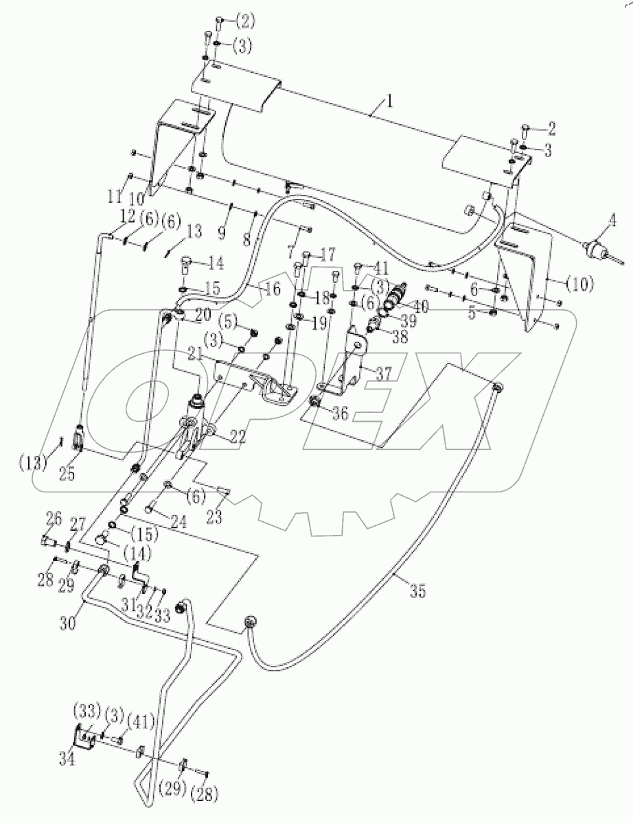  015716080SAB00000 Монтаж пневматического тормоза в сборе