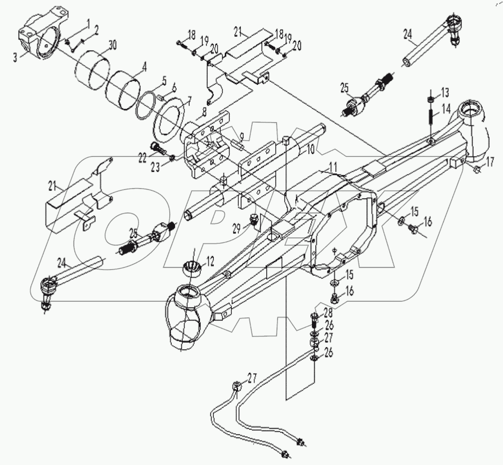  1030101041 Передний мост в сборе (1)