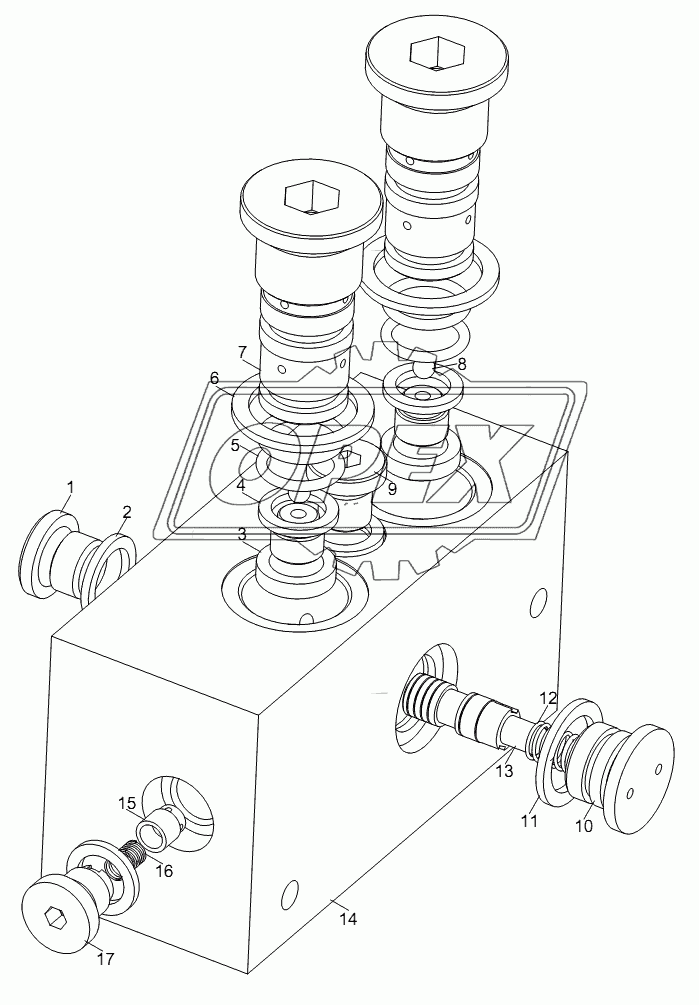 SLEWING BRAKE VALVE