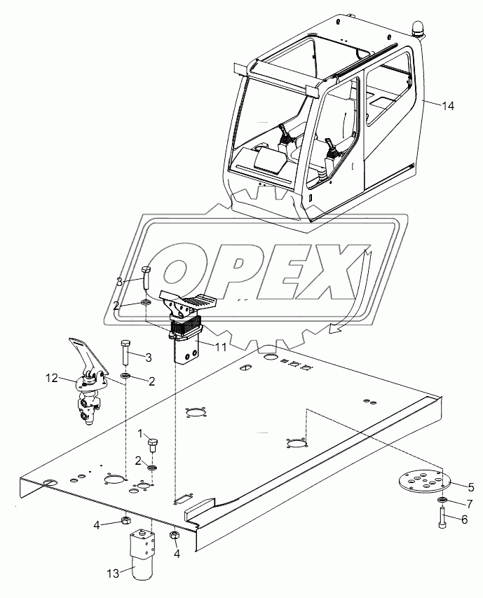 FOOT-OPERATED INSTALLATION