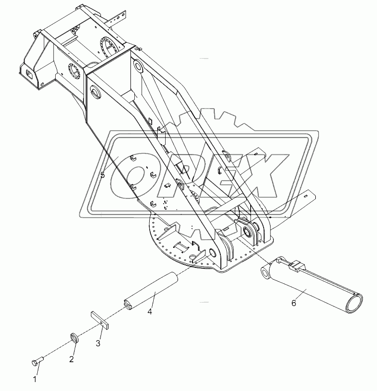 DERRICKING CYLINDER INSTALLATION