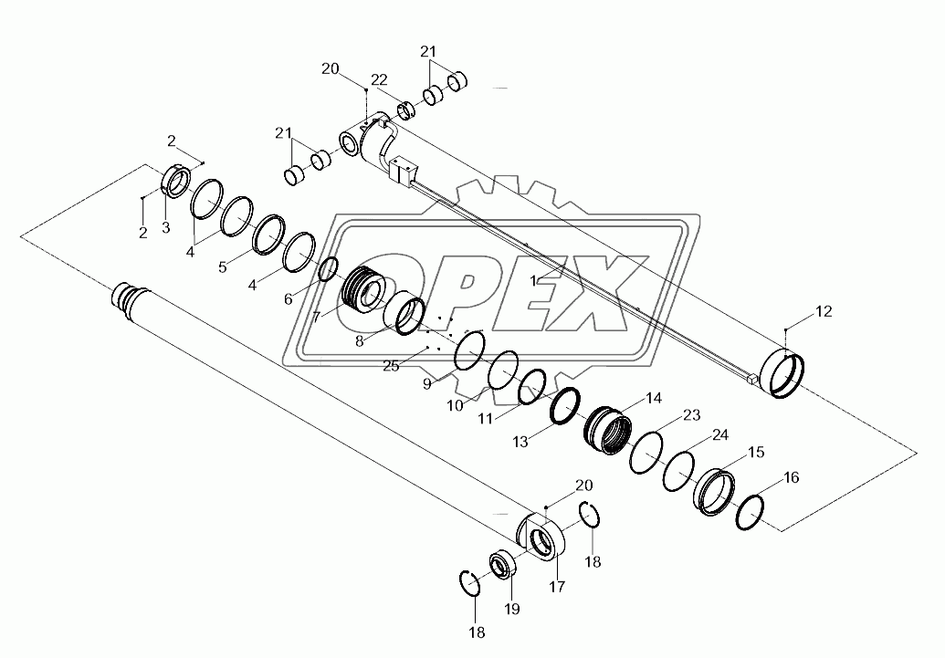 DERRICKING CYLINDER