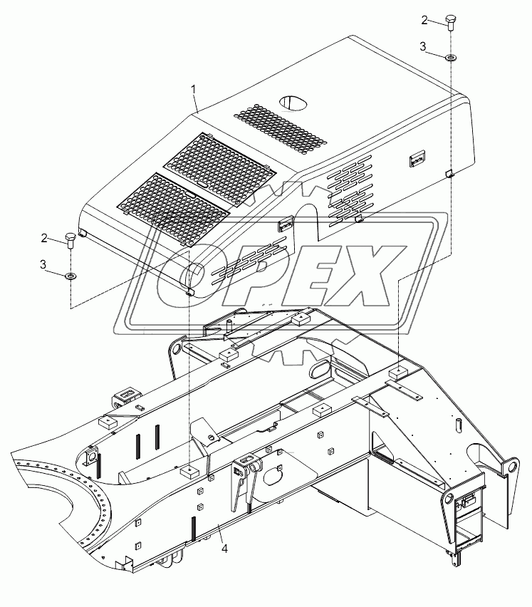 ENGINE HOUSING AND ITS INSTALLATION