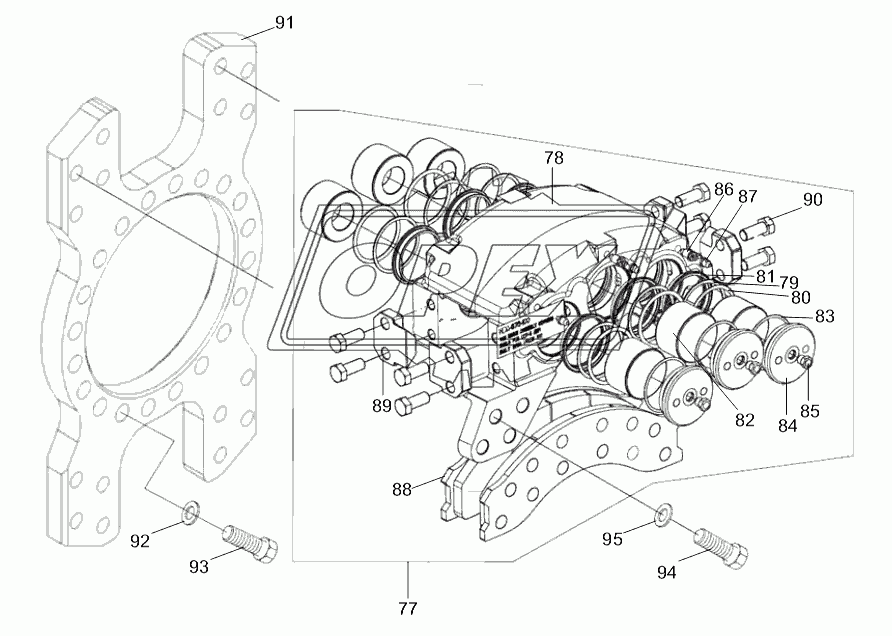 BRAKE ASSY. EXPLODED VIEW