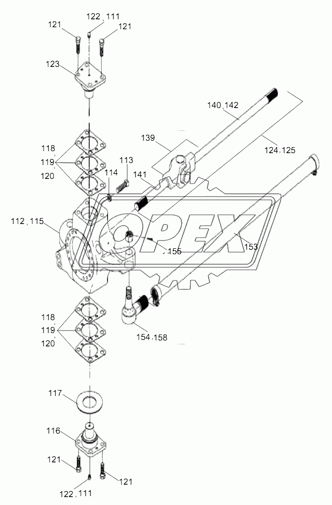 HUB REDUCER ASSY. EXPLODED VIEW II