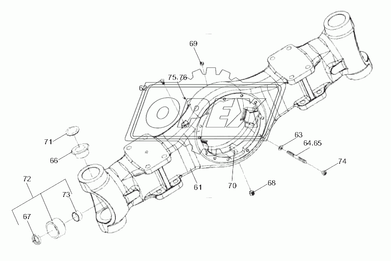 AXLE SHELL ASSY