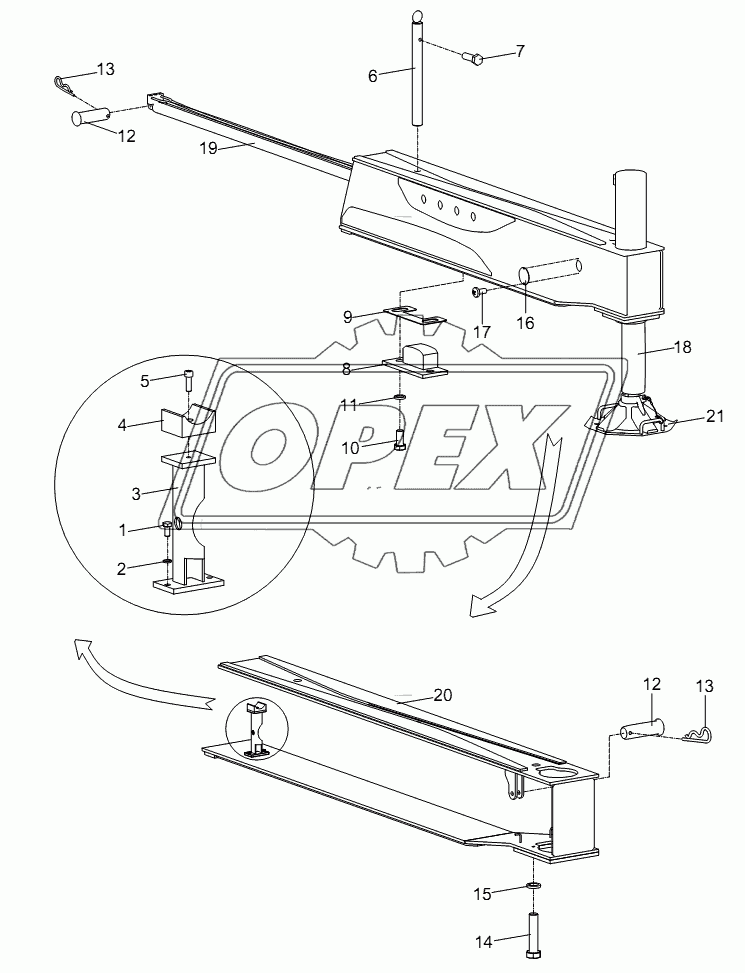 OUTRIGGER AND ITS CYLINDER INSTALLATION