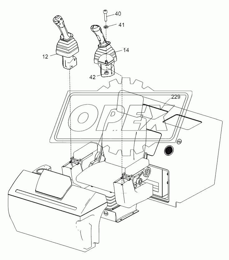 CAB VALVE ELEMENT ASSEMBLED(JOYSTICK INSTALLATION) D00755914810800000Y
