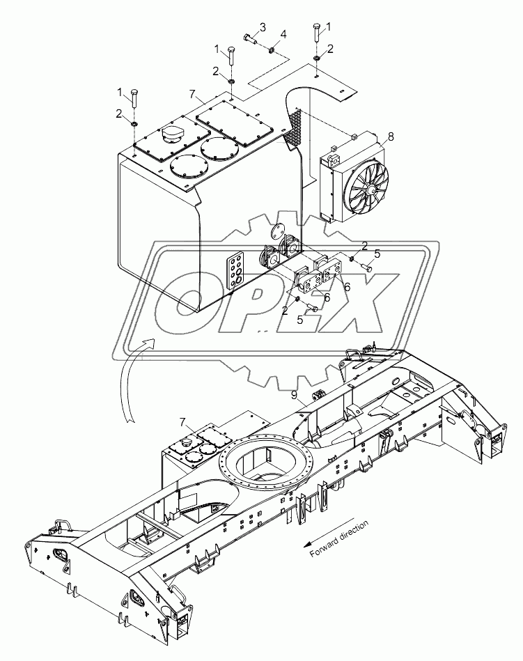 HYDRAULIC OIL TANK INSTALLATION D00755704810400000Y