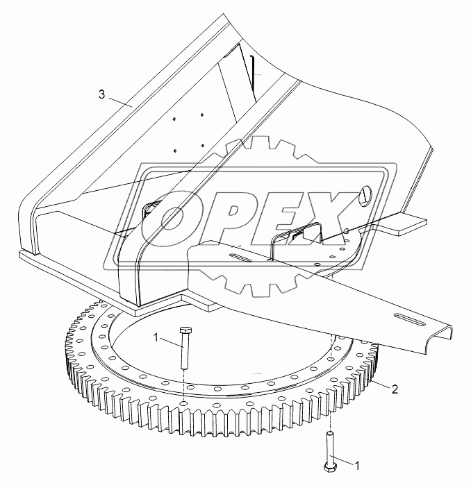 SLEWING BEARING ASSEMBLY D00755704500000000Y