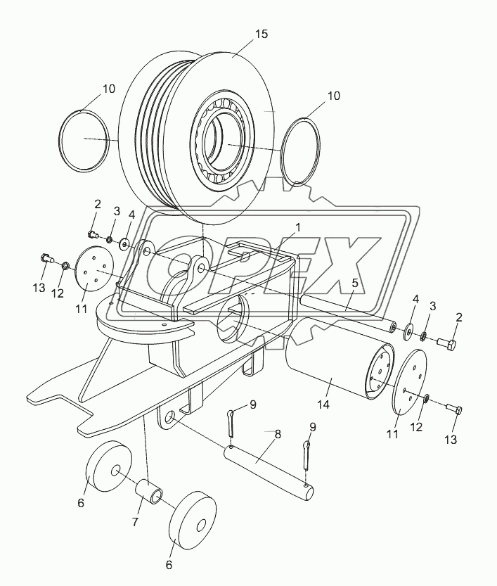 ROLLER ASSY. D00755701800200000