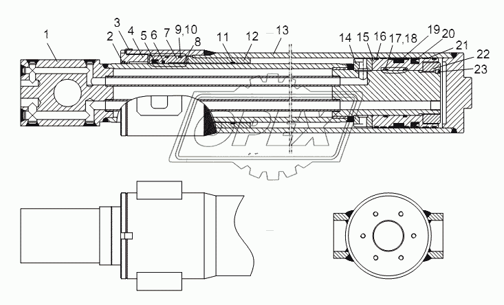 TELESCOPING CYLINDER D00755708400100000_6400Y