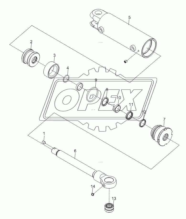 STEERING CYLINDER D00757708400900000_6400Y