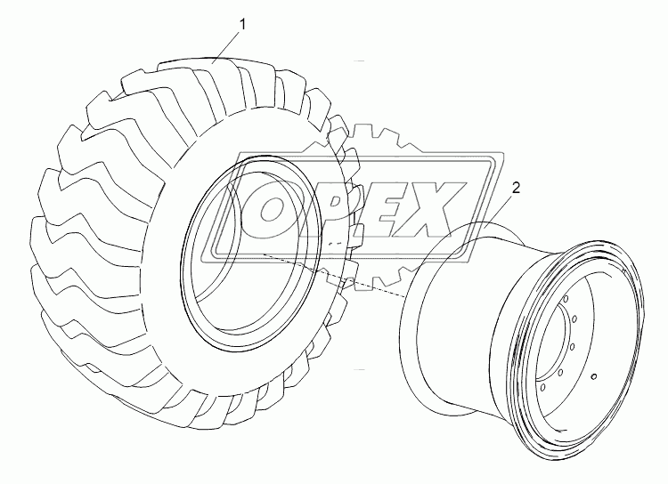 WHEEL AND RIM D00757703120000000Y