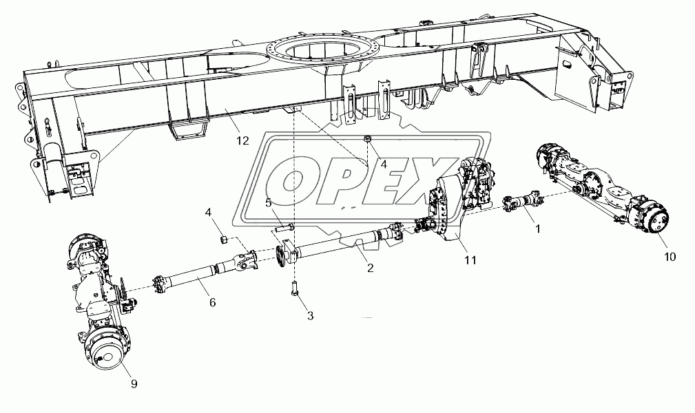 PROPELLER SHAFT ASSEMBLY D00757702220000000Y