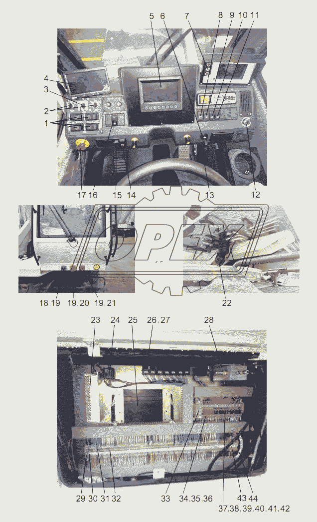 ELECTRICAL SYSTEM (Hirschmann)(OPERATOR’S CAB ELECTRICS) D00755706240000001Y