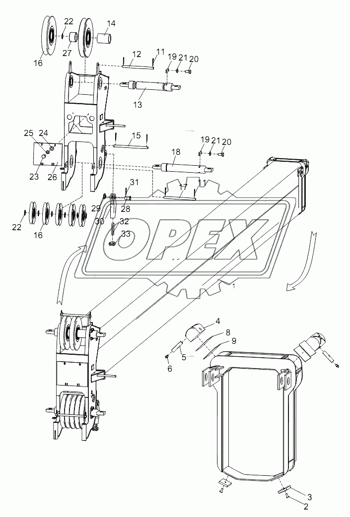 TELESCOPIC BOOM SECTION 3 ASSY D00755918800000000Y