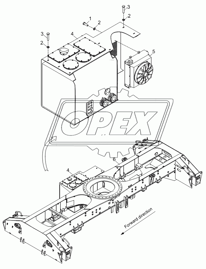 HYDRAULIC OIL TANK INSTALLATION D00755914810400001Y