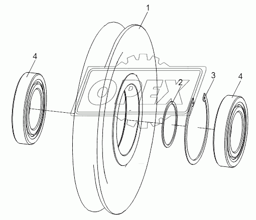 PULLEY ASSY D00755908800600000Y 1