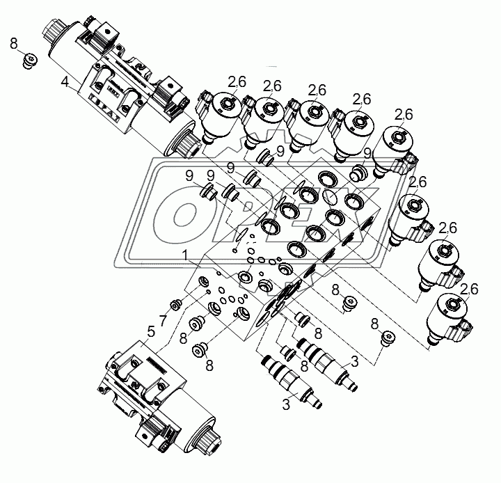 OUTRIGGER CONTROL VALVE BLOCK D1010302790_101227Y