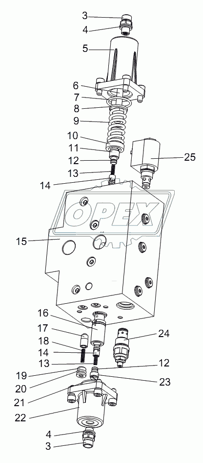 D1010300495_6500Y SLEWING CUSHION VALVE (PILOT-OPERATED DIRECTIONAL CONTROL VALVE)