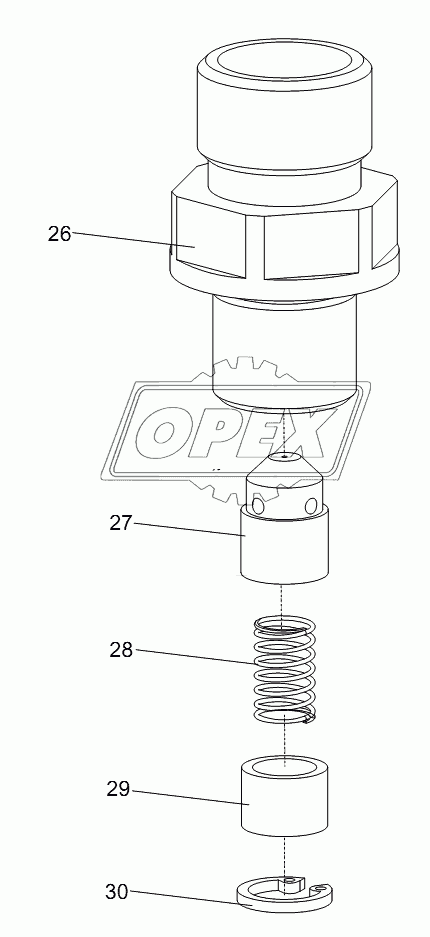 D1010300495_6500Y SLEWING CUSHION VALVE (DAMPER VALVE)