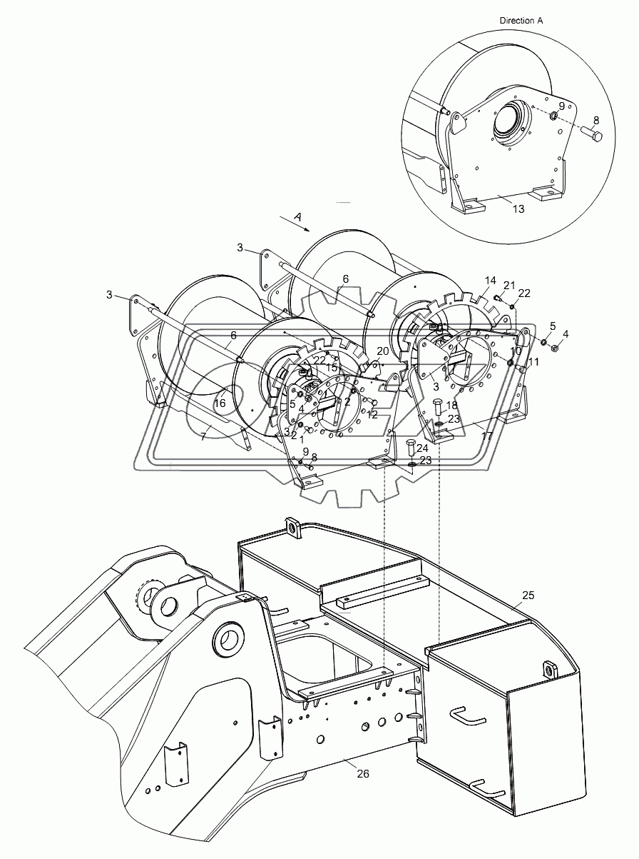 WINCH MECHANISM D00755903500000000Y