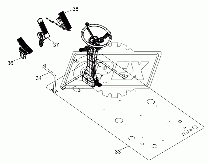 DRIVER'S CAB (FOOT PEDAL) D1130000414_100037Y