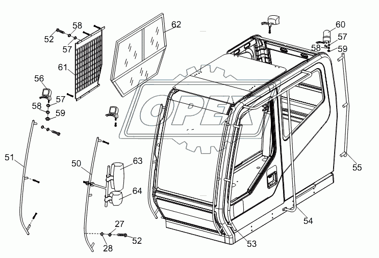 DRIVER'S CAB (DRIVER'S CAB ASSY) D1130000414_100037Y