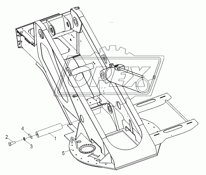 DERRICKING CYLINDER INSTALLATION D00755904700800000Y