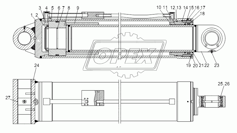 DERRICKING CYLINDER D00755918400300000_6400Y