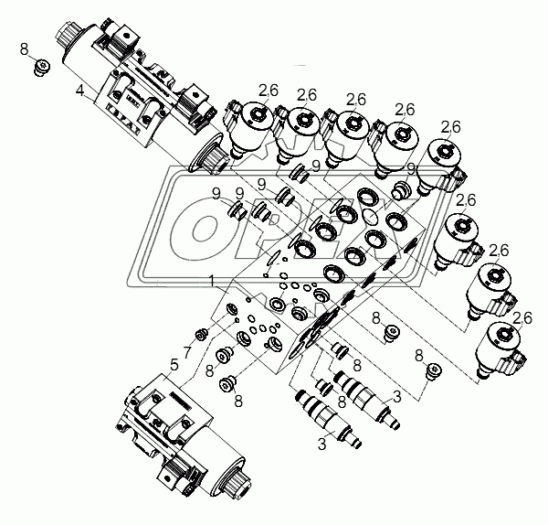 OUTRIGGER CONTROL VALVE BLOCK D1010302790_101227Y