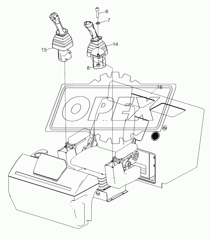 PILOT-OPERATED CONTROL JOYSTICK D00755914810800000Y